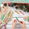 100 Pack Christmas Mini Nail Files Gifts Bulk Holiday Mini Emery Boards Double-Sided Christmas Party Nail Files Favors Bulk Stocking Stuffers for Employee Appreciation Teacher Staff Coworkers view 4