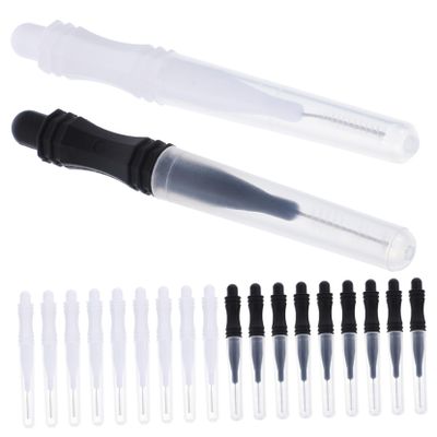 NULYLU 60Pcs Micro Eyebrow Brush with Caps Lightweight Brow Brush Tool for Lamination Portable and Multi Functional Eyebrow Supplies