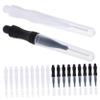 NULYLU 60Pcs Micro Eyebrow Brush with Caps Lightweight Brow Brush Tool for Lamination Portable and Multi Functional Eyebrow Supplies view 1