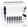 NULYLU 60Pcs Micro Eyebrow Brush with Caps Lightweight Brow Brush Tool for Lamination Portable and Multi Functional Eyebrow Supplies view 3