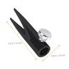 Happyyami Dual-Sided Makeup Pencil Sharpener 2-Piece Metal Eyeliner Sharpeners Shaped Slot for Gel Pencils Cosmetic Tool for Women view 3