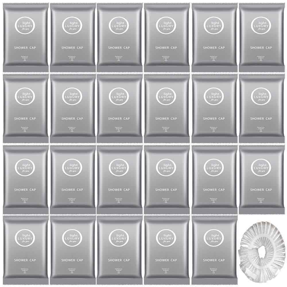 50Pcs Luxury Individually Wrapped Multipurpose Travel Disposable Shower Caps; clean and hygienic SPA Sauna Bath Caps Hair Hat;Hair Processing Caps for Hair Treatment,Travel,Hotel,Home, Daily Use