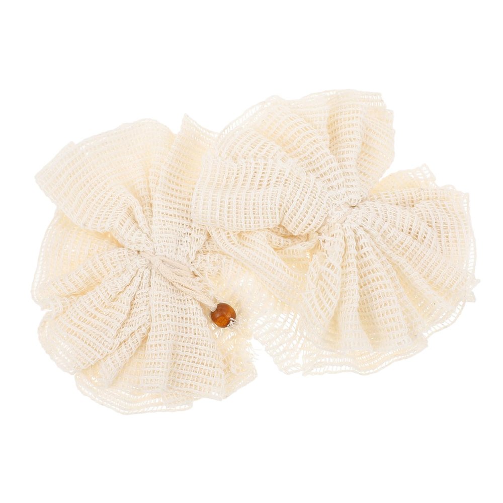 HEALEEP Bubbling Bath Balls 2pcs Set Natural Jute Shower Ball Exfoliating Bath Flower for Men and Women for Spa and Daily Use