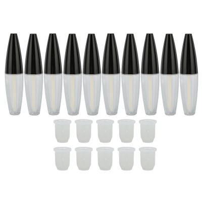 12ml Lip Gloss Containers 10Pcs | Transparent & Nonslip Tubes for Lip Gloss/Balm/DIY | Exquisite ABS Material, Leakproof & Portable