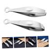 BIUDECO 2pcs Compact Goose Tweezers Set Kitchen Food Tweezers Convenient Reusable Cooking Tongs for Removing Duck and Poultry for Home Use view 3