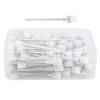 100pcs Nail Drill Bit Maintenance Brush | High - Density Fibers for Manicure Tools/Nail Particle Removal | Stainless Steel Care Tool with Storage Box (White) view 1