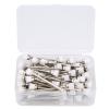 100pcs Nail Drill Bit Maintenance Brush | High - Density Fibers for Manicure Tools/Nail Particle Removal | Stainless Steel Care Tool with Storage Box (White) view 2