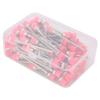 100pcs Nail Drill Bit Maintenance Brush | High - Density Fibers for Manicure Tools/Nail Particle Removal | Stainless Steel Care Tool with Storage Box (Pink) view 4