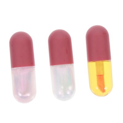 BATHVEVE 3Pcs Lip Oils Moisturizing Gloss for Nourishing Lip Care Portable Plumping Treatment for Healthy Smooth Lips for Family and Friends