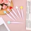 6pcs Lip Scrub Brushes, Silicone Heart Shaped Gentle Lip Exfoliator Tool for Dark Skin Removal Double Sided Cleaner for Men & Women view 3
