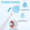 6pcs Lip Scrub Brushes, Silicone Heart Shaped Gentle Lip Exfoliator Tool for Dark Skin Removal Double Sided Cleaner for Men & Women view 4