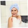 MUCKLILY Thickened Fleece Hair Towel Wrap Super Absorbent Quick Drying Turban for Women Multi Functional Cap for Hair Drying Washing Bathing view 3