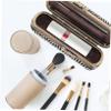 FOMIYES Elegant Lipstick Holder Case Antique Bronze Metal Lipstick Storage Organizer Mirror for Purse Travel Cosmetic Bag for Women view 3