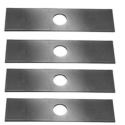4 Pcs Replacement Edger Blades for Trimmers, 7.68-inch Length, 2-inch Width, 1-inch Center Hole, Metal