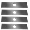 4 Pcs Replacement Edger Blades for Trimmers, 7.68-inch Length, 2-inch Width, 1-inch Center Hole, Metal view 1