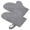 EPIGEIST 2Pcs Exfoliating Bathing Gloves Thickened Portable Body Scrubber for Sauna and Shower Comfortable Felt Mitts for Skin Cleansing and Exfoliation for Dry Skin Care view 1