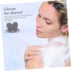 EPIGEIST 2Pcs Exfoliating Bathing Gloves Thickened Portable Body Scrubber for Sauna and Shower Comfortable Felt Mitts for Skin Cleansing and Exfoliation for Dry Skin Care view 3