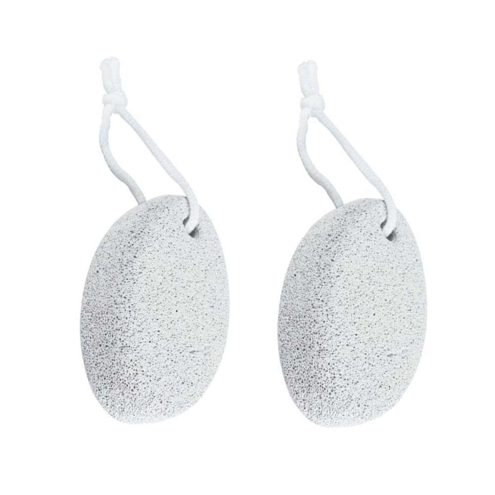 BATHVEVE 1Pc Double Sided Pumice Stone for Feet Natural Lava Remover Exfoliator for Dead Skin for Heels and Rough Areas