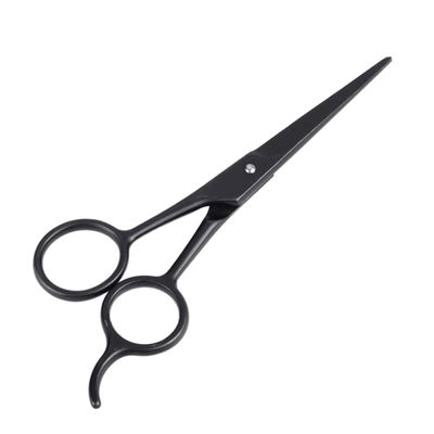 MOKKHNB Stainless Steel Beard Scissors for Precision Grooming Eyebrow Hairdressing Scissors Daily Use Accessory Black