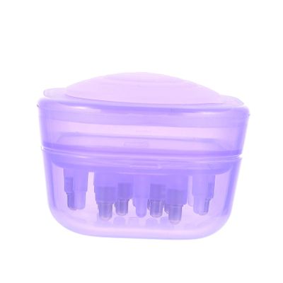 COOLHIYA 1Pc Hair Growth Serum Oil Applicator Bottle for Scalp Care with Funnel Ergonomic Transparent Purple Scalp Applicator Roller for Precise Hair Treatment and Dosage Control