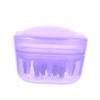 COOLHIYA 1Pc Hair Growth Serum Oil Applicator Bottle for Scalp Care with Funnel Ergonomic Transparent Purple Scalp Applicator Roller for Precise Hair Treatment and Dosage Control view 1