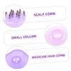 COOLHIYA 1Pc Hair Growth Serum Oil Applicator Bottle for Scalp Care with Funnel Ergonomic Transparent Purple Scalp Applicator Roller for Precise Hair Treatment and Dosage Control view 2