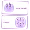 COOLHIYA 1Pc Hair Growth Serum Oil Applicator Bottle for Scalp Care with Funnel Ergonomic Transparent Purple Scalp Applicator Roller for Precise Hair Treatment and Dosage Control view 4