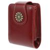 ARTSEWPLY 1Pc PU Lipstick Pouch Case with Built In Mirror Lipsticks Carrying Organizer for Travel Compact Lip Gloss Holder for view 1
