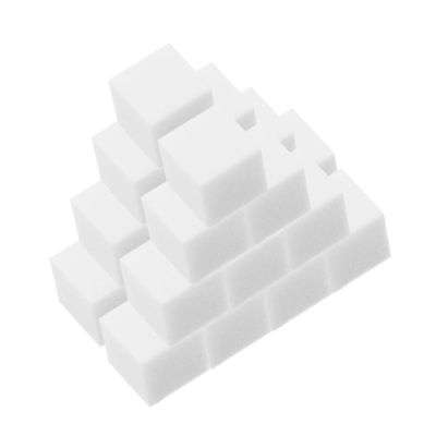 BATHVEVE 100Pcs Nail Sponges for Manicure Nail Art Soft Square Cosmetic Sponge for Blending Gradient Effects Travel Makeup Tool