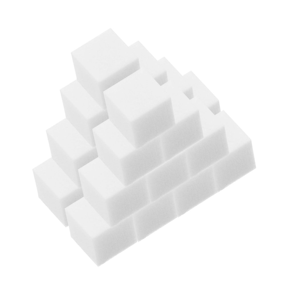 BATHVEVE 100Pcs Nail Sponges for Manicure Nail Art Soft Square Cosmetic Sponge for Blending Gradient Effects Travel Makeup Tool