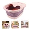 Beatifufu Foldable Foot Soaking Tub for Home Use Portable Foot Bath Basin for Adults Boys and Girls Heat and Vibration view 2