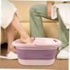 Beatifufu Foldable Foot Soaking Tub for Home Use Portable Foot Bath Basin for Adults Boys and Girls Heat and Vibration view 3