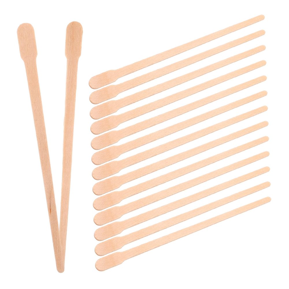 Ipetboom 100Pcs Wax Applicators for Body Hair Removal Lightweight Wooden Easy to Use Single Use Wax Wands for Nose Hair Waxing