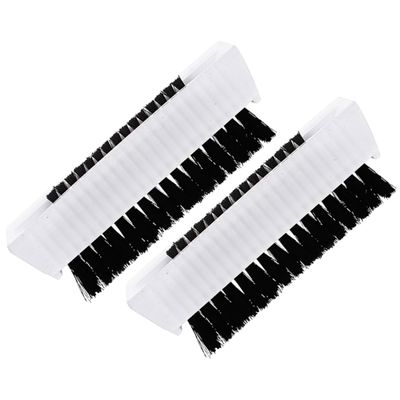 MUCKLILY 2Pcs Two Sided Nail Cleaning Brush Portable and Durable Nail Cleaner for Home and Travel Soft Bristles for Fingernail and Surface Cleaning for Hand