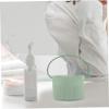 WOONEKY Silicone Makeup Brush Cleaning Bowl Portable Brush Cleaner Tool Drain Efficient Makeup Supplies for Deep Cleaning view 3