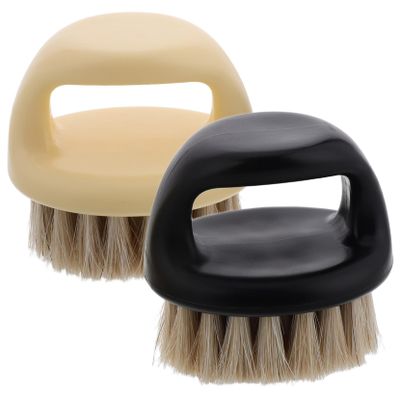FOYTOKI 2 Pcs Soft Bristle Nail Brush Set Wood Handle Manicure and Pedicure Scrubber for Fingernail and Toenail Cleaning for Women and Men Dust and Debris Removal