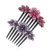 ARTSEWPLY 2Pcs Rhinestone Flower Hair Comb Elegant Hair Accessories for Women for Weddings and Parties Durable and Eye Catching Styling Tools view 1