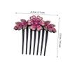 ARTSEWPLY 2Pcs Rhinestone Flower Hair Comb Elegant Hair Accessories for Women for Weddings and Parties Durable and Eye Catching Styling Tools view 2