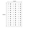 10 Pcs Temporary Tattoos - Black Dot Fake Mole Stickers - Makeup Accessories for Women view 2
