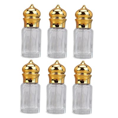 OUNONA 6Pcs Refillable Glass Bottles Essential Oil Roll Vials for Travel Design Leak and Portable for Daily Use