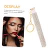 Beaupretty Diamond Eyelash Brush Set 10 Disposable Eyelash Wands Crystal Handle for Mascara Application Professional Eye Makeup Tools view 3