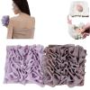 2-in-1 Washable Loofah Washcloth for Bar Soap, Soft Exfoliating Bath Sponge with Soap Pocket, Cleansing and Smooth Skin, Reusable Shower Gloves for Women Men (2-Pack) (B) view 1