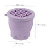 LIFKOME Folding Silicone Makeup Brush Cleaner Bowl 1 Piece Compact Easy Drying Tool for Beauty Enthusiasts for Brush Washing and Storage view 4