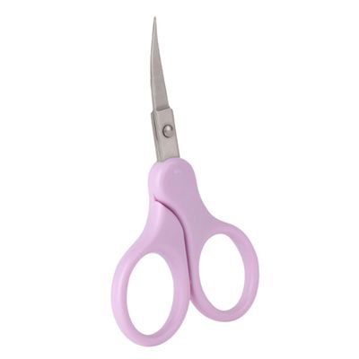 OATIPHO Stainless Steel Eyebrow Scissors for Trimming 4-inch Small Brow and Eyelash Shears Rounded Tips for Safe Grooming for Eyebrow and Facial Hair Precision