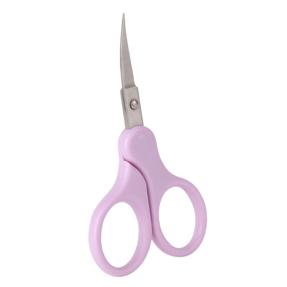 OATIPHO Stainless Steel Eyebrow Scissors for Trimming 4-inch Small Brow and Eyelash Shears Rounded Tips for Safe Grooming for Eyebrow and Facial Hair Precision