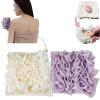2-in-1 Washable Loofah Washcloth for Bar Soap, Soft Exfoliating Bath Sponge with Soap Pocket, Cleansing and Smooth Skin, Reusable Shower Gloves for Women Men (2-Pack) (F) view 1