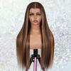 0.10MM Ultra-thin 13x6 Real SKINLIKE HD Lace Wig Pre Plucked Vivid Clean Hairline Small Knots 200 Density Straight P4/27 Highlight Frontal Wigs for Women Human Hair 28Inch Full Cuticle Aligned Hair view 1