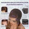 0.10MM Ultra-thin 13x6 Real SKINLIKE HD Lace Wig Pre Plucked Vivid Clean Hairline Small Knots 200 Density Straight P4/27 Highlight Frontal Wigs for Women Human Hair 28Inch Full Cuticle Aligned Hair view 3