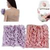 2-in-1 Washable Loofah Washcloth for Bar Soap, Soft Exfoliating Bath Sponge with Soap Pocket, Cleansing and Smooth Skin, Reusable Shower Gloves for Women Men (2-Pack) (E) view 1
