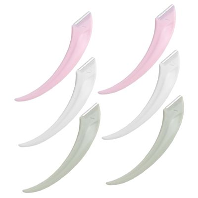 EPIGEIST 6Pcs Eyebrow Razors Portable Facial Hair Removal Tool for Women Stainless Steel Eyebrow Shaver and Design for Easy Trimming and Grooming